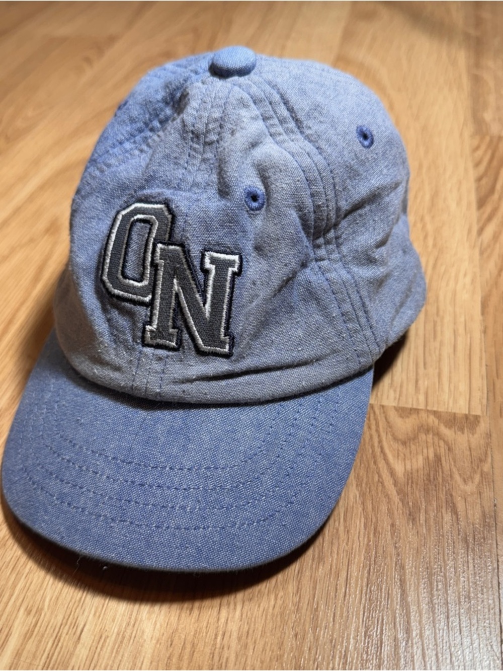 Old Navy Light Blue Kids Baseball Cap with ON Patch